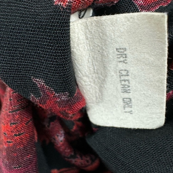 Vintage Carole Little Size 4 Maxi Length Abstract Print Tank Dress Matching Top - Picture 9 of 12